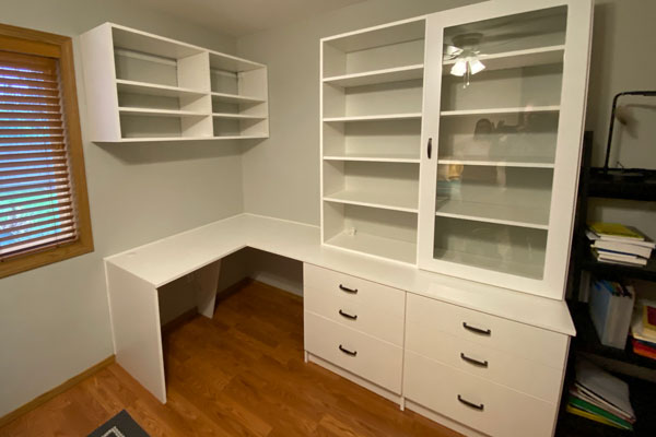 Built-in Custom Home Office - Home Storage - Custom Closets by PNW Closets in Vancouver WA and Camas WA