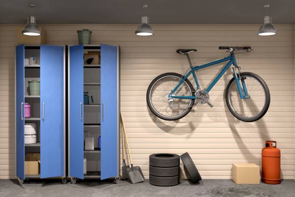 Built-in sports gear storage - Custom Home Storage - Custom Closets by PNW Closets in Vancouver WA and Camas WA