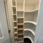 Pantry shelves , pullout drawers and storage space